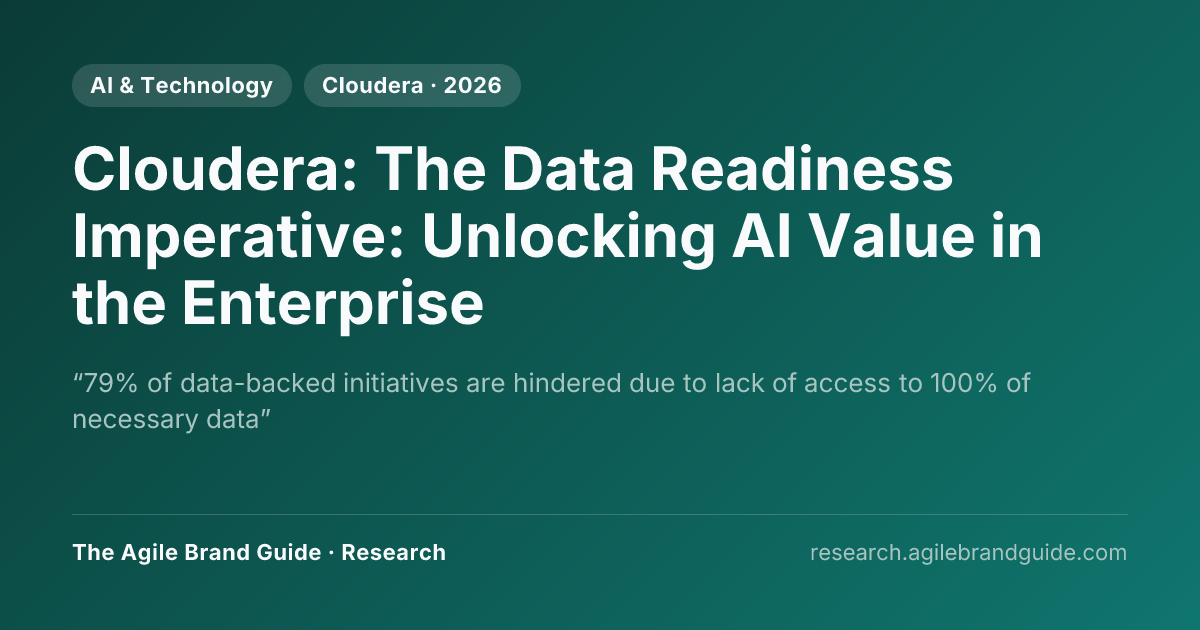 Cloudera: The Data Readiness Imperative: Unlocking AI Value in the ...